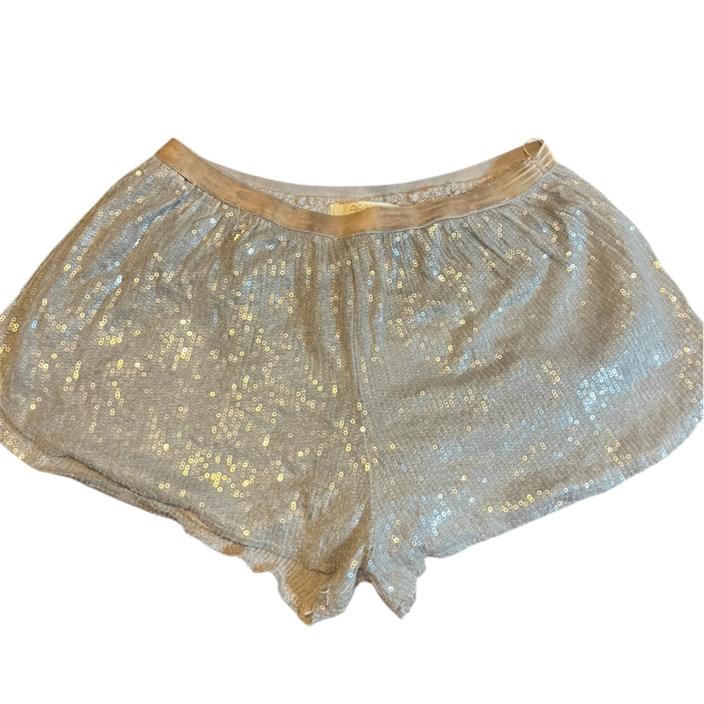 Sequin Gold Women's Shorts A133